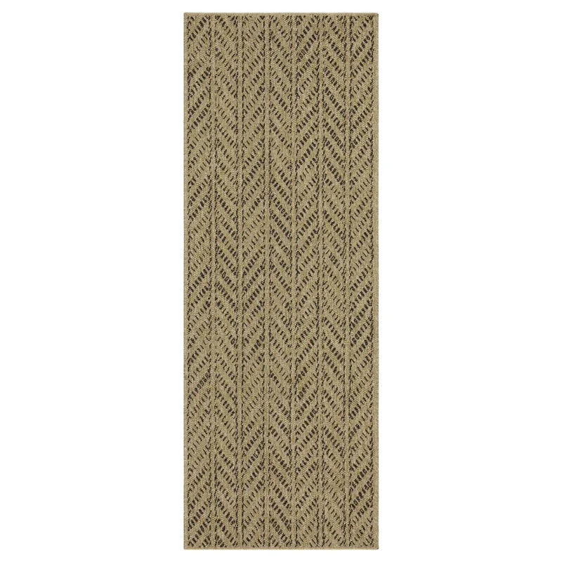 Earth - 5\'3\" X 7\'3\" Indoor / Outdoor Area Rug - Natural / Black