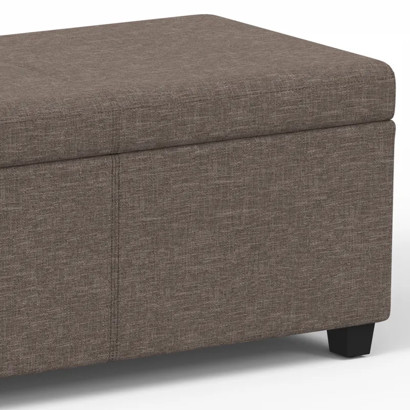Avalon - Extra Large Storage Ottoman Bench - Fawn Brown