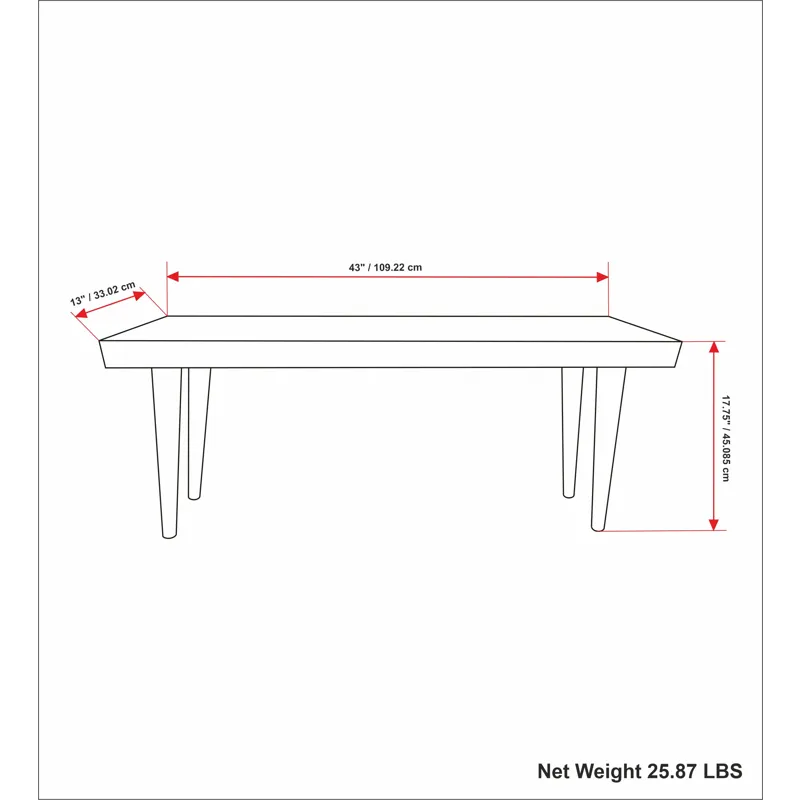 Durham - Bench - Distressed Natural