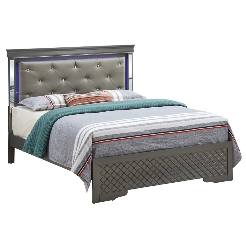 Verona - G6702C-FB3 Full Bed - Metalic Black