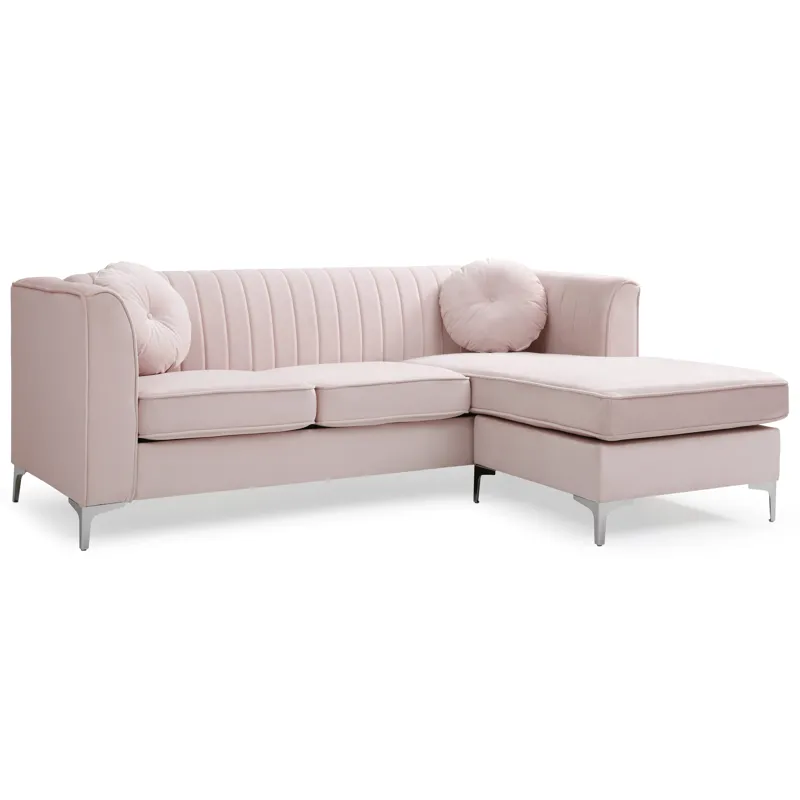 Delray - G794B-SC Sofa Chaise (3 Boxes) - Pink
