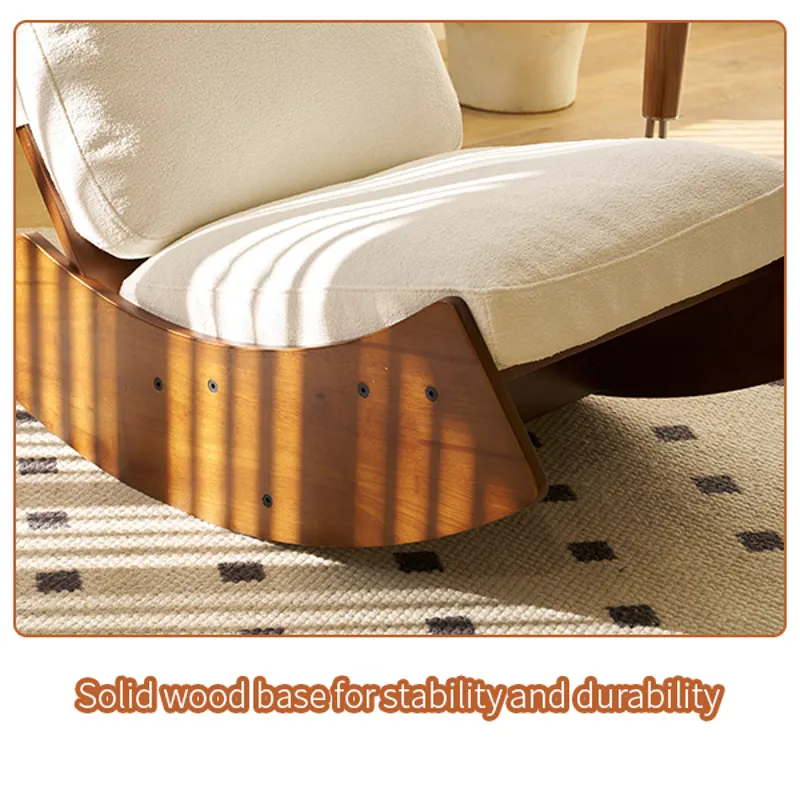 Comfortable Glider Rocking Chair, High-Quality Upholstery Glider Chair, Solid Wood Frame, Perfect Fo