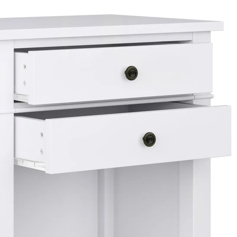 Carlton - Bedside Table - White