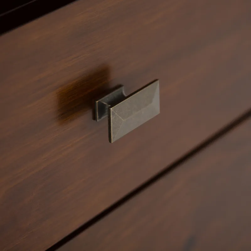 Artisan - Tall TV Media Stand - Russet Brown