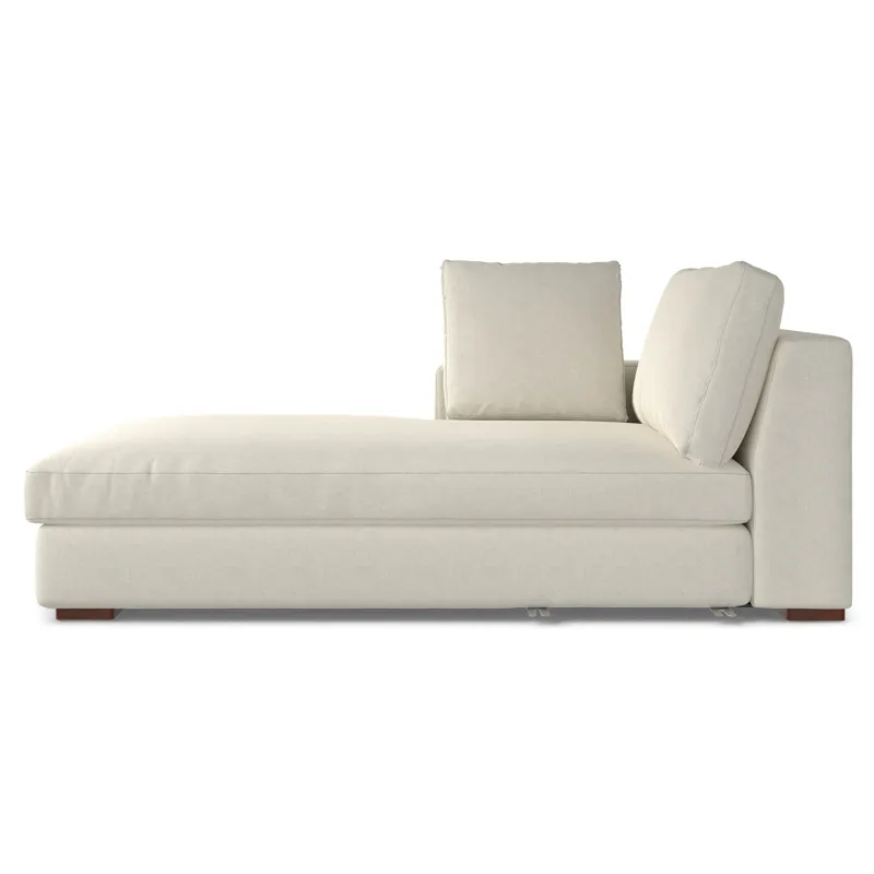 Charlie - Deep Seater Left Sectional Sofa - Cream