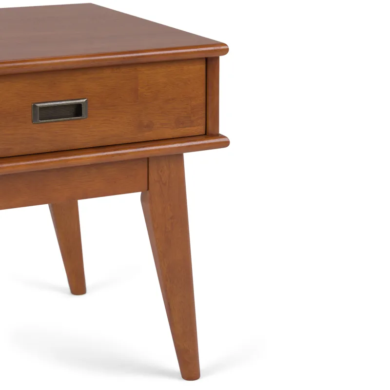 Draper - Mid Century End Table - Teak Brown