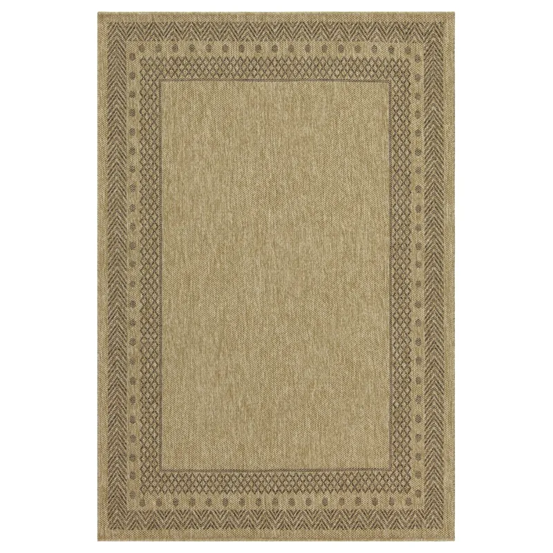 Earth - 5\'3\" X 7\'3\" Indoor / Outdoor Area Rug - Jute / Mocha