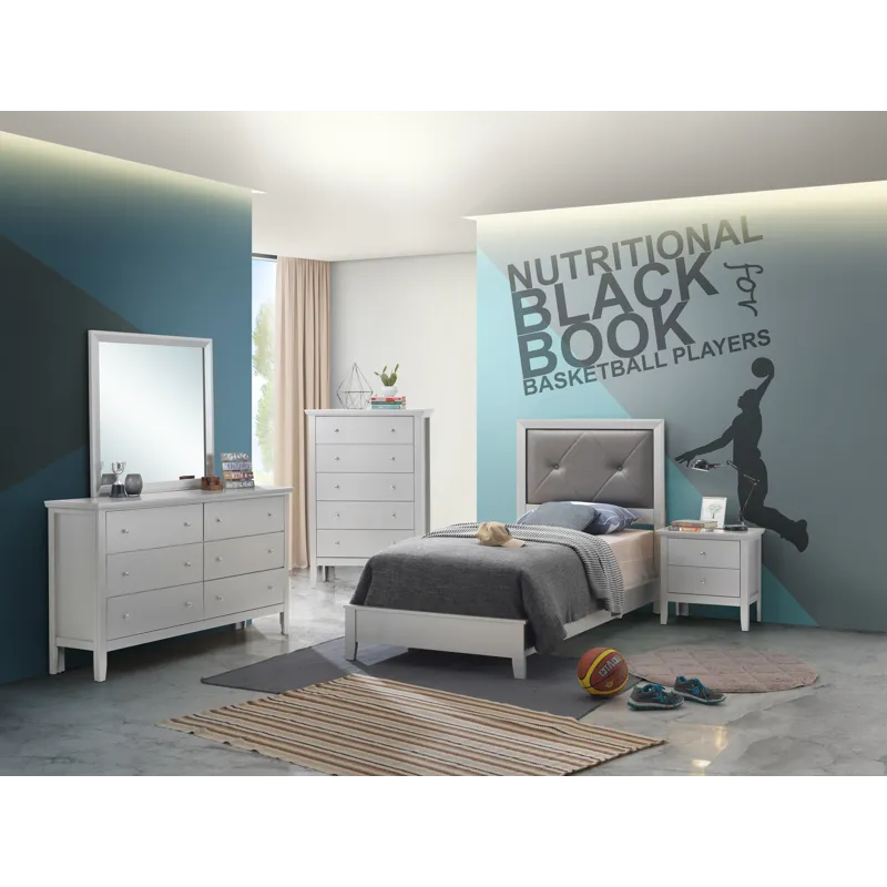 Primo - G1333A-TB Twin Bed - Silver Champagne