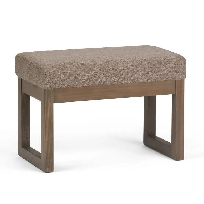 Milltown - Footstool Small Ottoman Bench - Fawn Brown