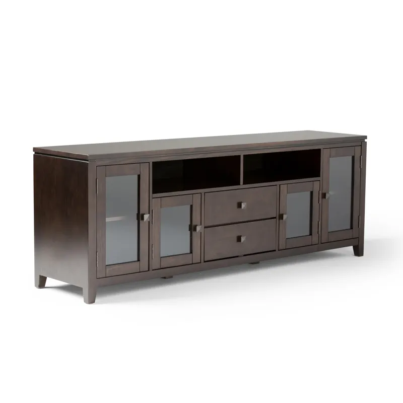Cosmopolitan - 72\" Wide TV Media Stand - Mahogany Brown