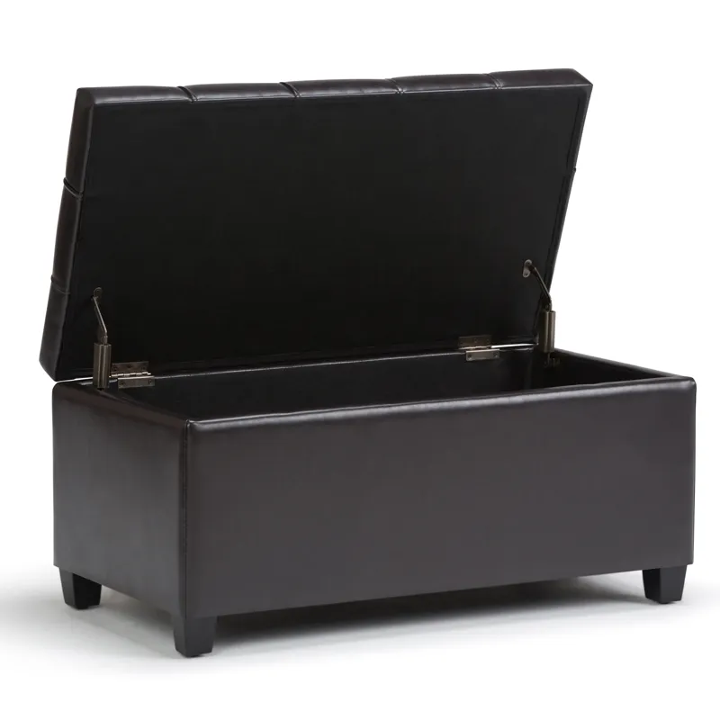 Sienna - Storage Ottoman Bench - Tanners Brown