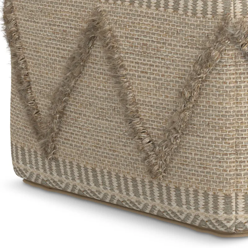 Sweeney - Square Pouf - Brown
