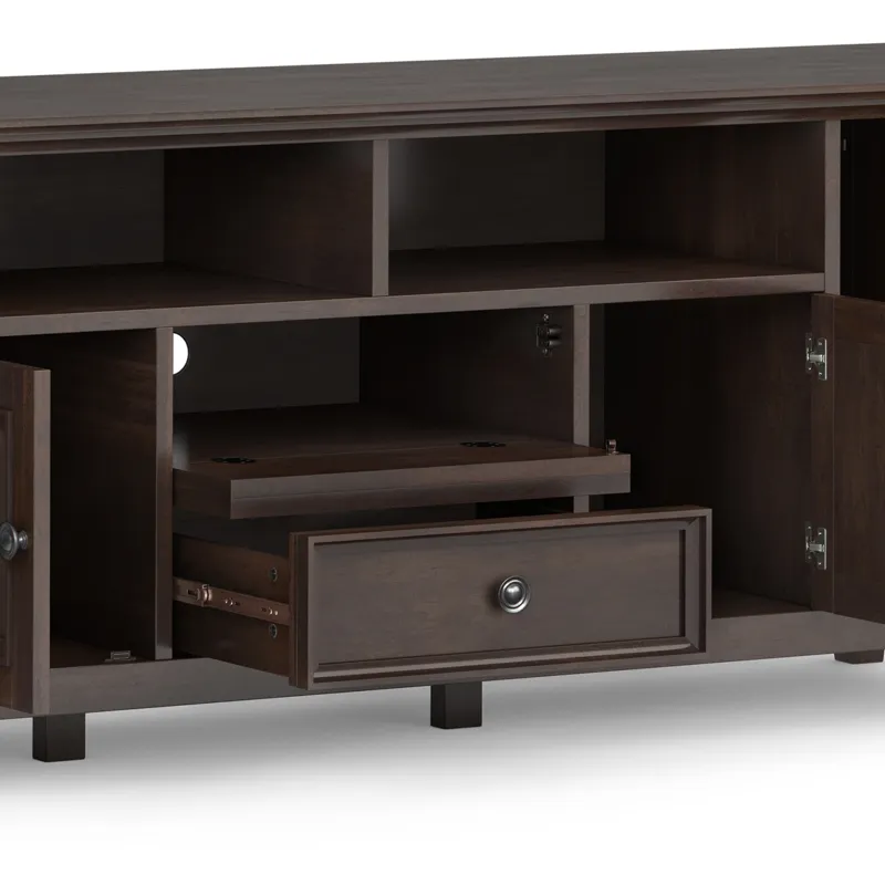Amherst - 72\" Wide TV Media Stand - Brunette Brown