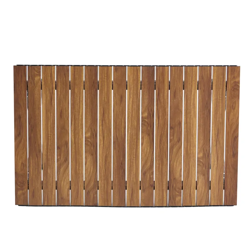 Folding Outdoor Table, Lightweight Aluminum Roll-Up Rectangular Table For Indoor, Outdoor Camping, P