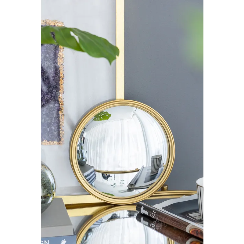 Round Mirror, Circle Mirror With Iron Frame For Living Room Bedroom Vanity Entryway Hallway - Gold