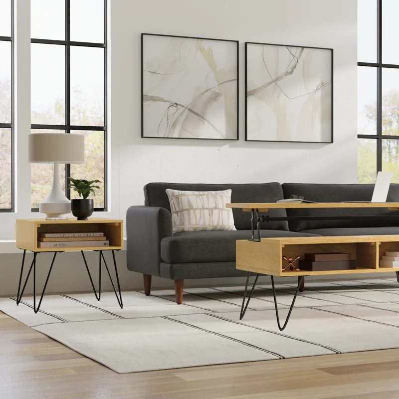 Hunter - End Table - Oak Veneer