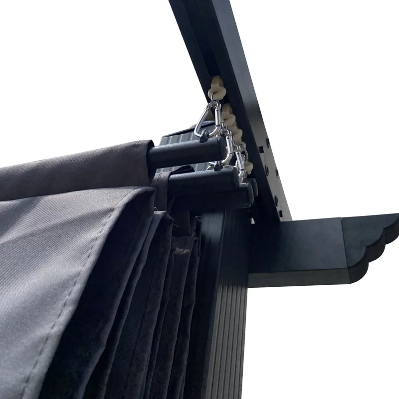 Replacement Canopy Top Fabric For 10X10 Ft Outdoor Patio Retractable Pergola Sunshelter Pergola Cano