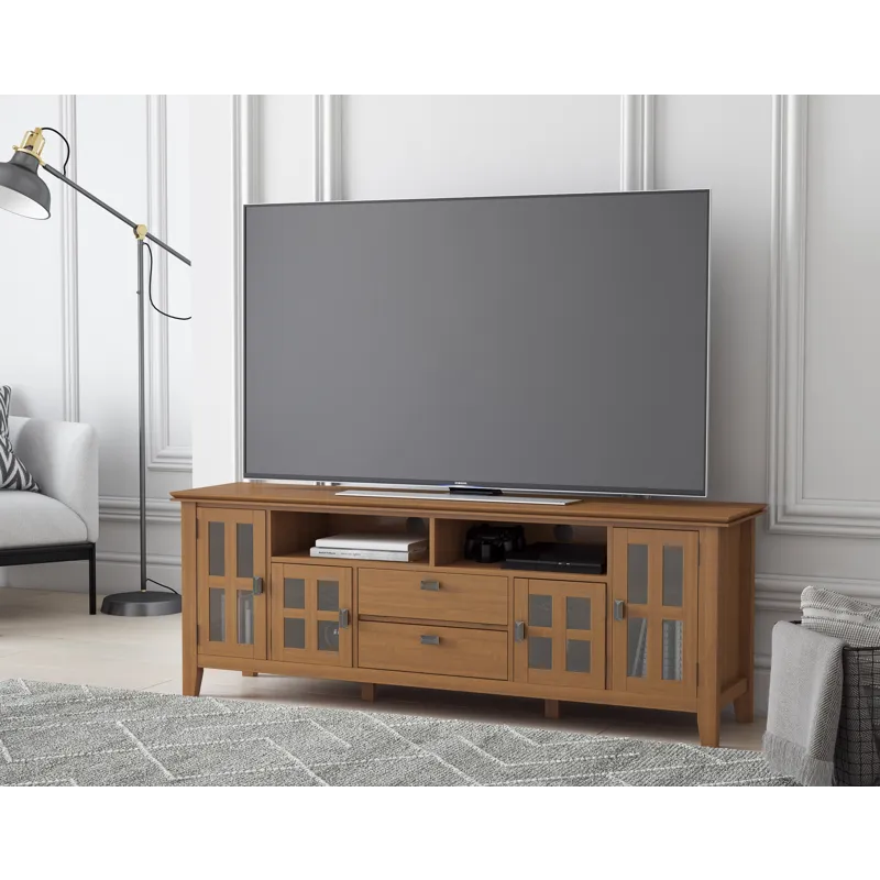 Artisan - 72" TV Media Stand - Honey Brown