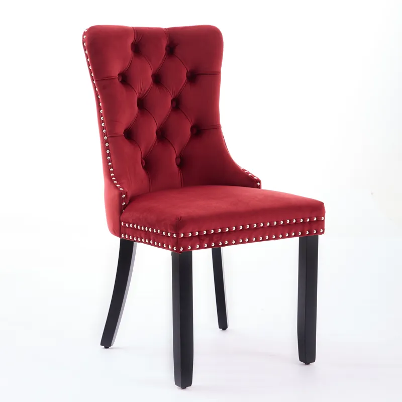 Classic Velvet Dining Chairs, High-End Tufted Solid Wood Contemporary Velvet Upholstered Dining Chai
