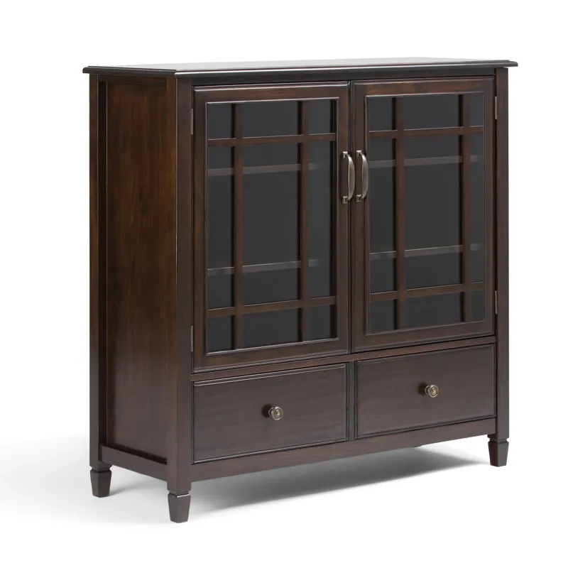 Connaught - Tall Storage Cabinet - Dark Chestnut Brown