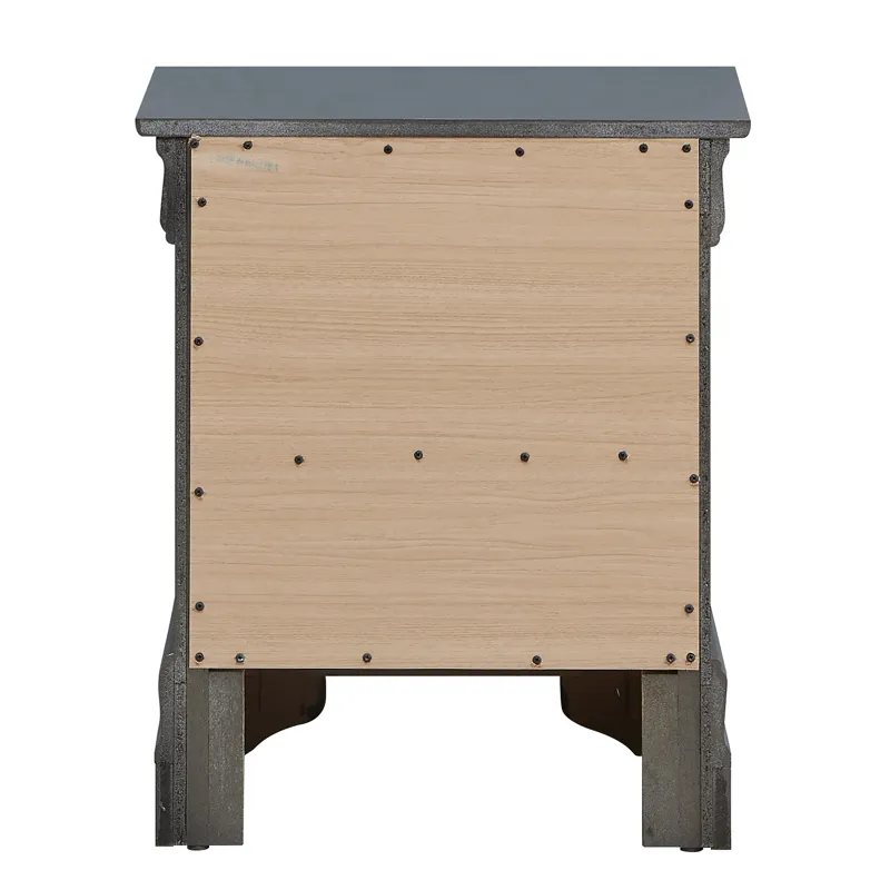 Lorana - G6502-N Nightstand - Metalic Black