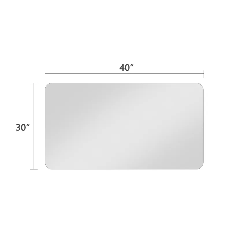 Bathroom Vanity Mirror, Wall-Mounted Mirror For Bathroom Anti-Fog Waterproof - Clear
