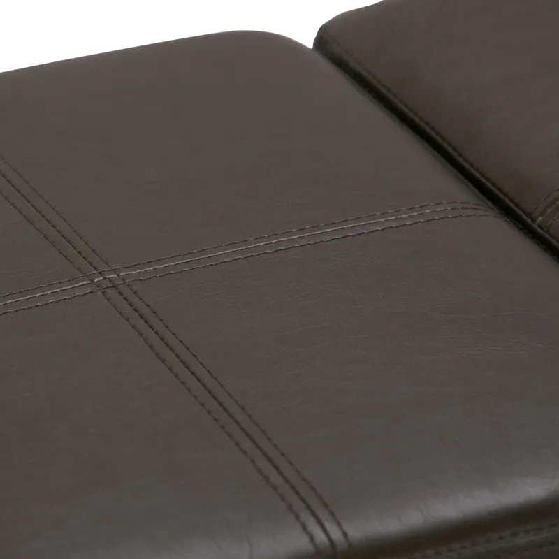 Avalon - Storage Ottoman - Chocolate Brown