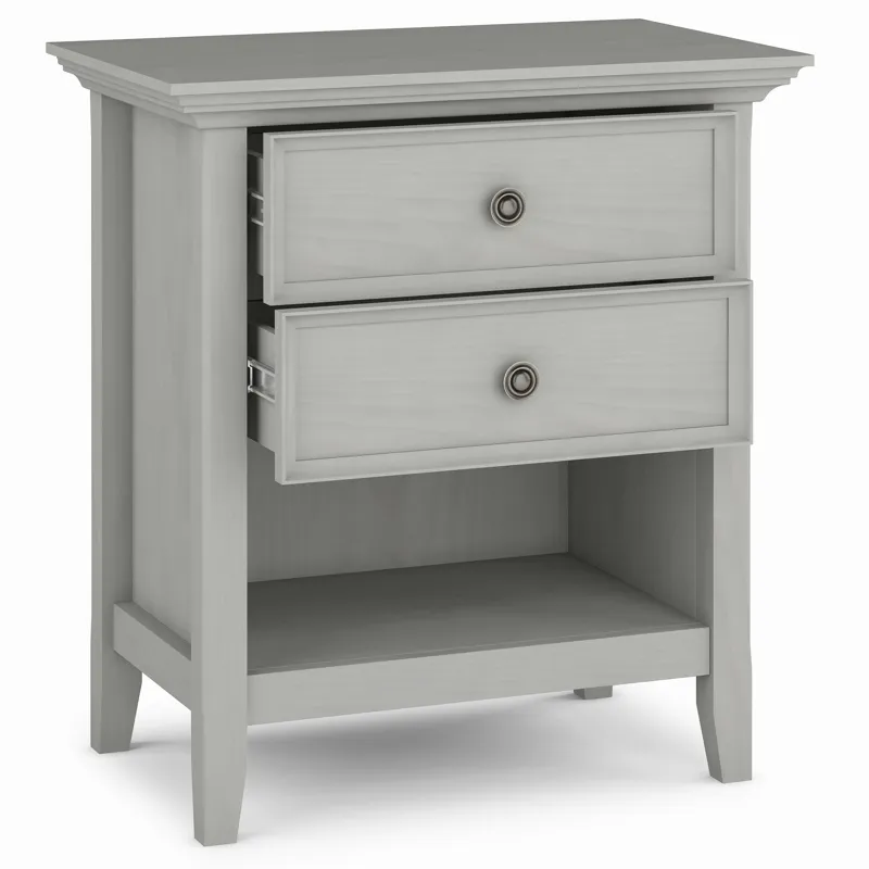 Amherst - Bedside Table - Fog Grey