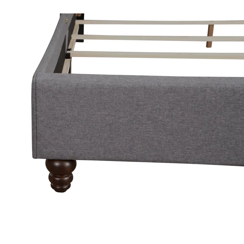 Julie - G1904-FB-UP Full Upholstered Bed - Gray