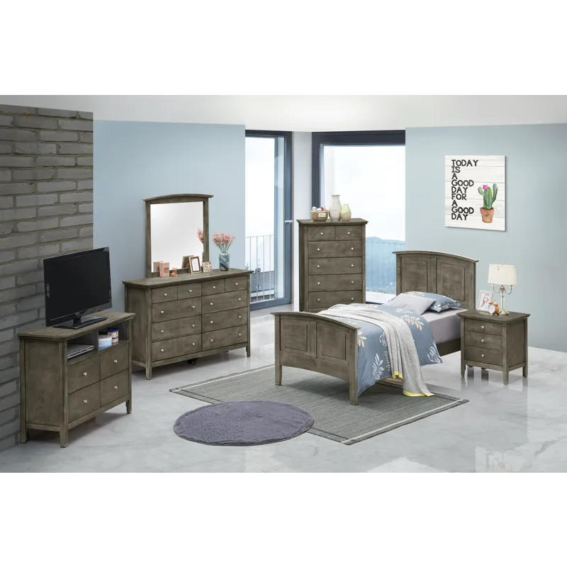 Hammond - G5405A-TB Twin Bed (2 Boxes) - Gray