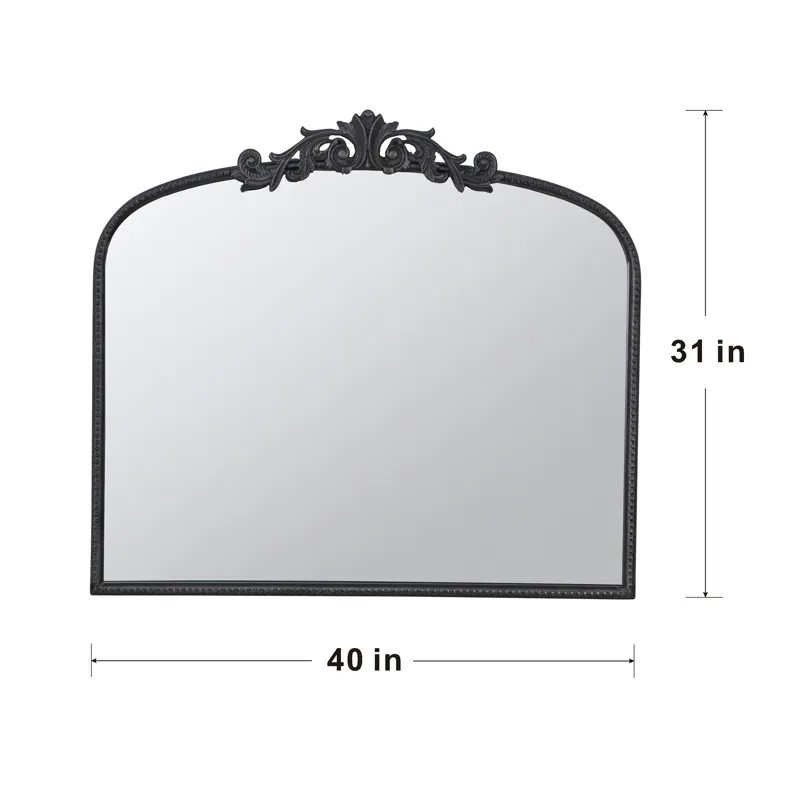Classic Design Large Arch Mirror And Baroque Inspired Frame For Living Room Bathrrom Enterway Consol