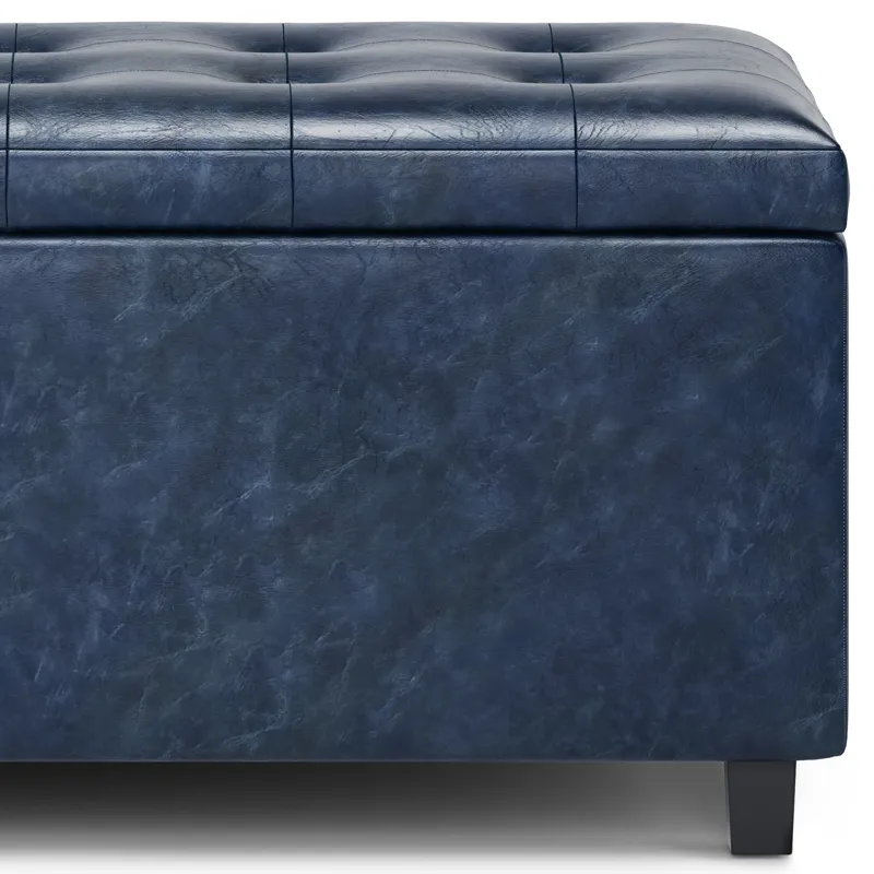 Cosmopolitan - Storage Ottoman - Denim Blue
