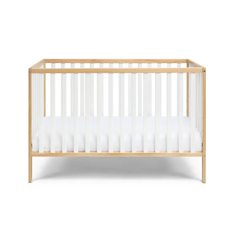 Deux - Remi 3-in-1 Convertible Island Crib - Natural/White