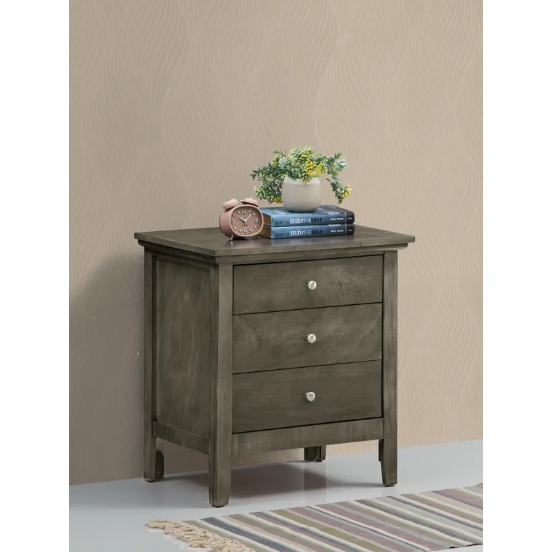 Hammond - G5405-N 3 Drawer Nightstand - Gray