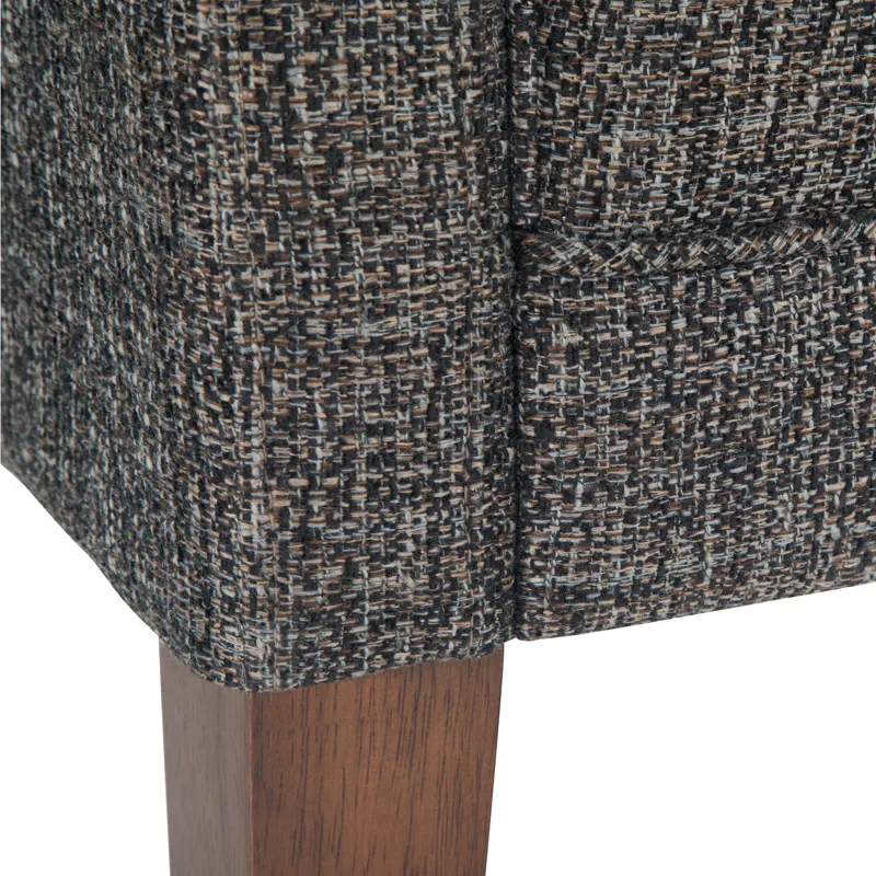 Parris - Upholstered Bench - Dark Grey