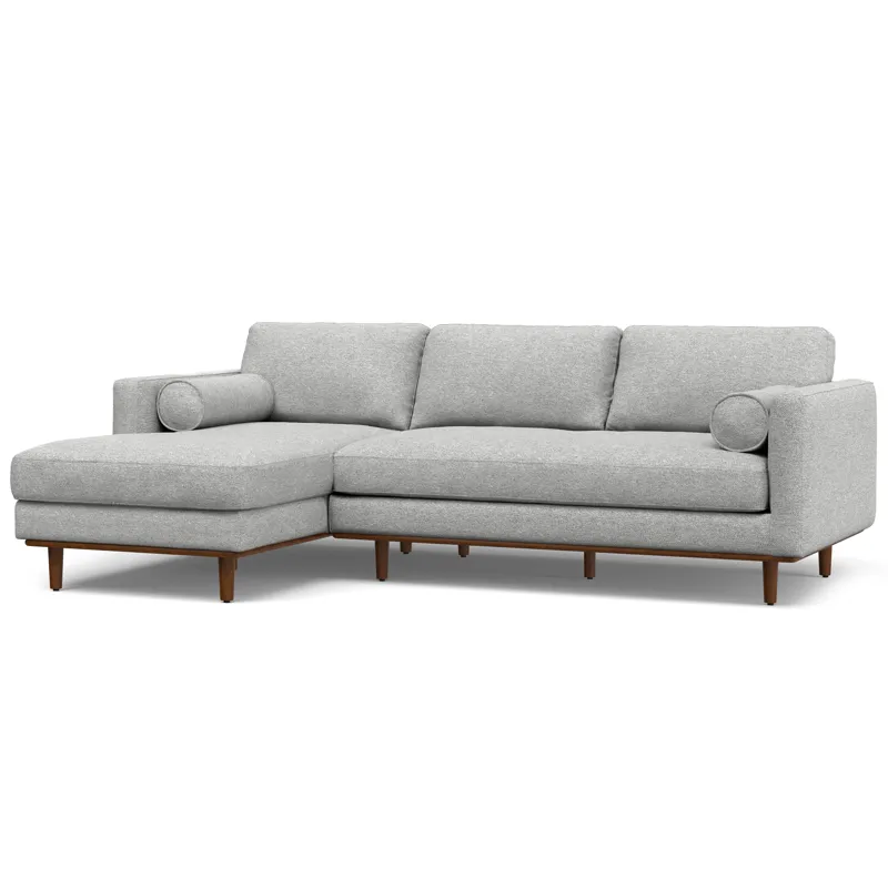 Morrison - Left Sectional Sofa - Mist Gray
