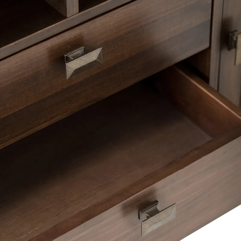 Artisan - 72\" TV Media Stand - Natural Aged Brown