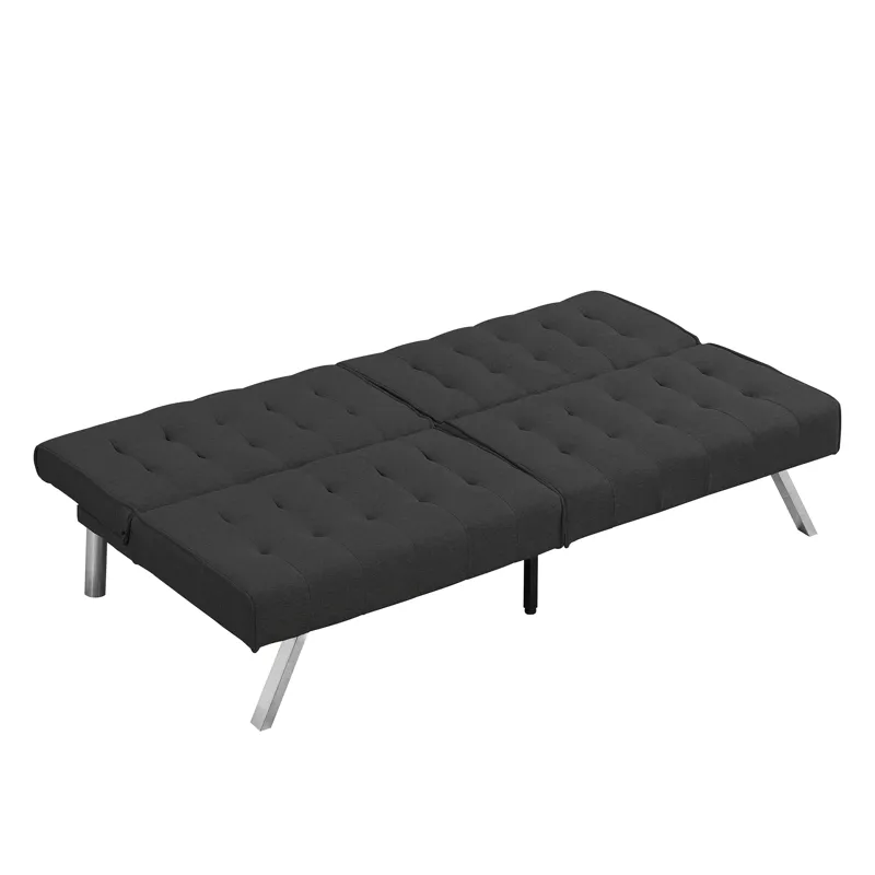 Futon Sofa Bed - Black