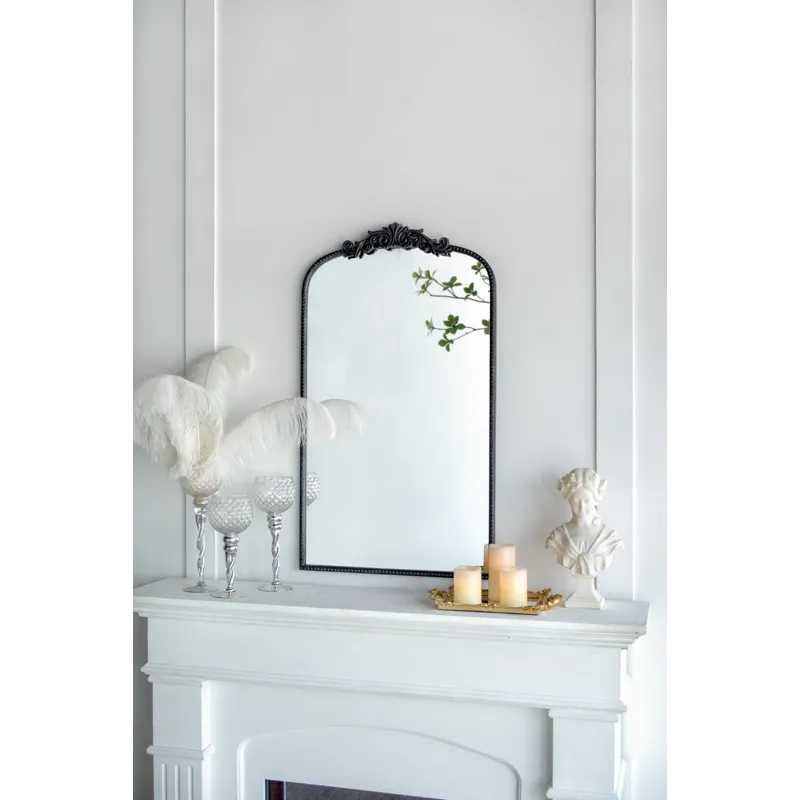 Classic Design Mirror With And Baroque Inspired Frame For Bathroom Or Entryway Console Lean Against 