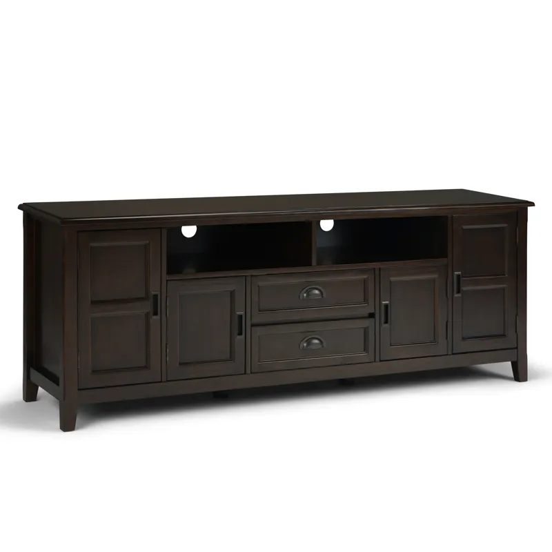 Burlington - 72" TV Media Stand - Mahogany Brown