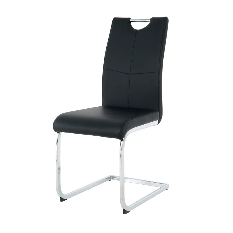 Modern Dining Chairs With Faux Leather Padded Seat Dining Living Room Chairs Upholstered Chair With 