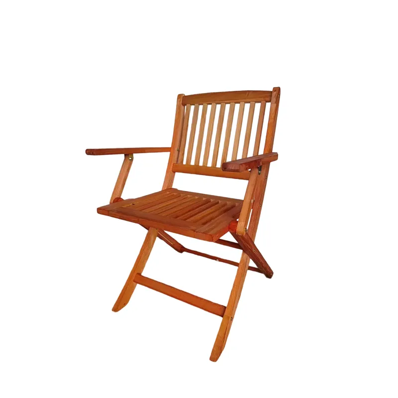 Foldable Patio Dining Set, Folding Chairs, Indoor And Outdoor Universal (Set of 4) - Teak