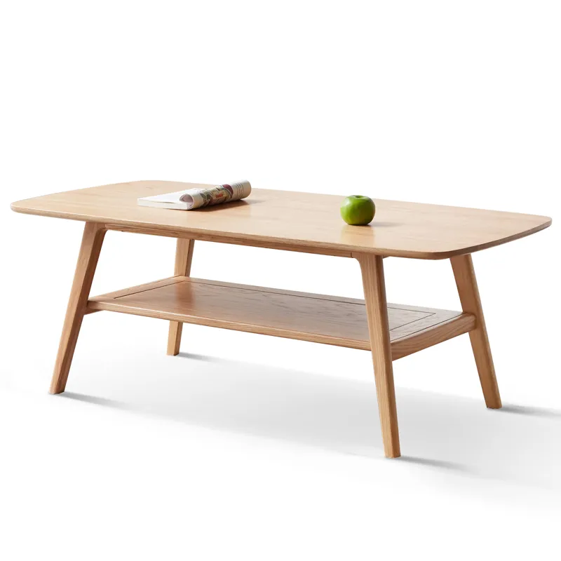 Center Table Low Table 100% Solid Wood Top Plate Desk Coffee Table Study Desk Work From Home Natural