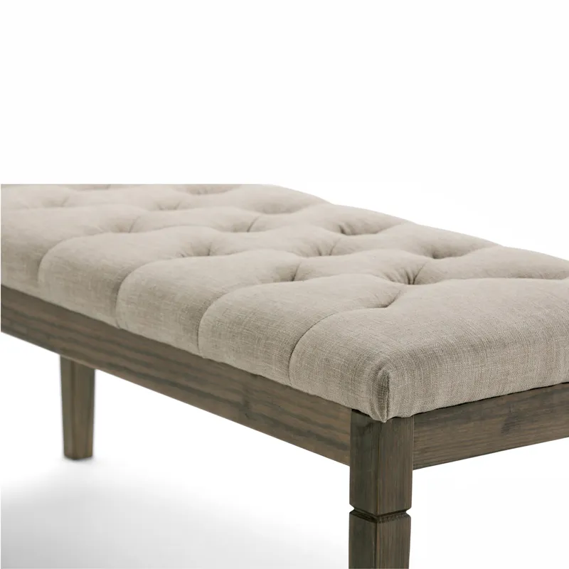 Waverly - Tufted Ottoman Bench - Natural