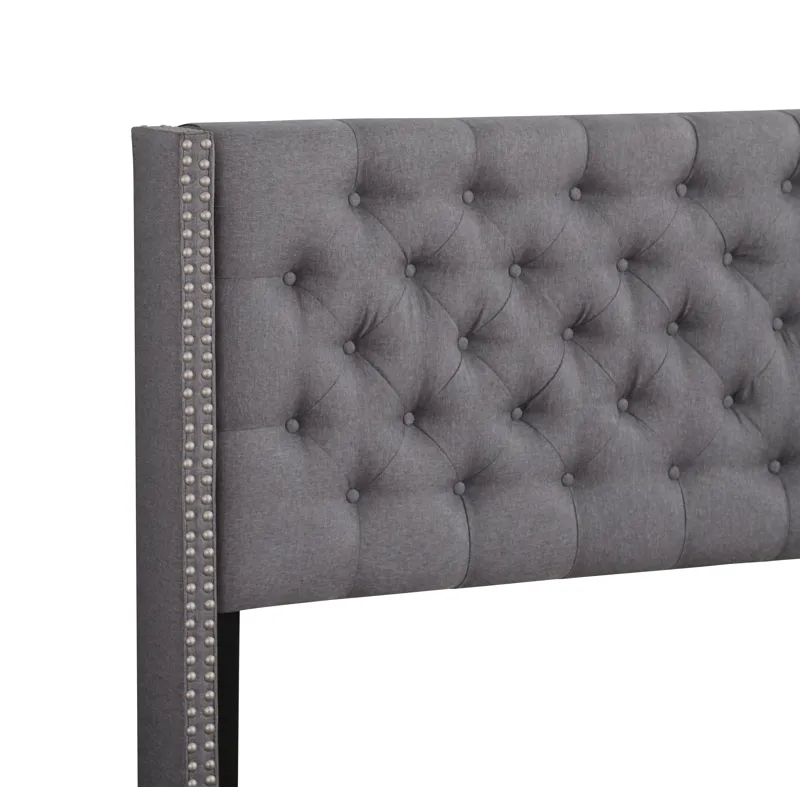 Julie - G1904-FB-UP Full Upholstered Bed - Gray