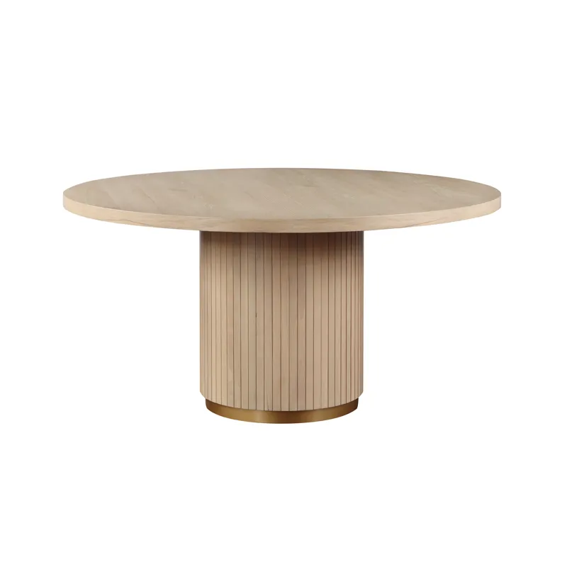 Caspian - Wide Dining Table - Oak Finish