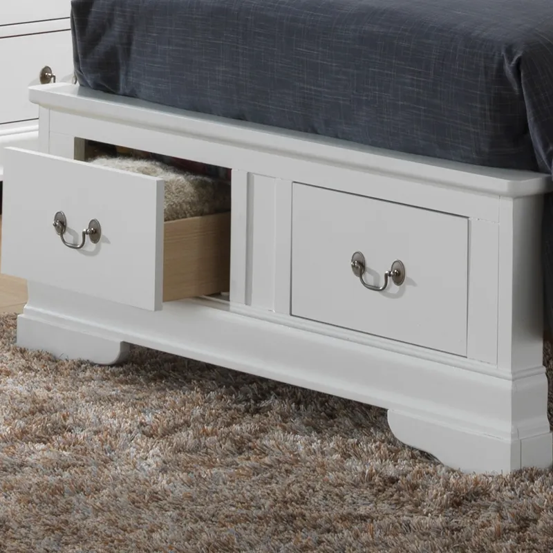Louis Phillipe - G3190D-TSB2 Twin Storage Bed - White