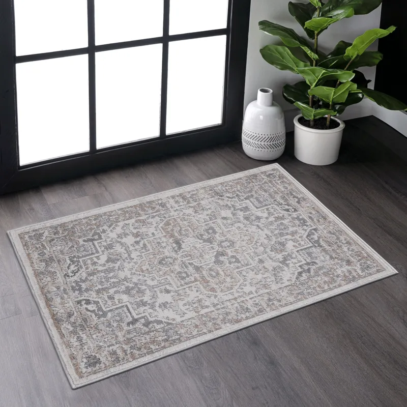Marfi - 2\' x 3\' Oriental Non-Shedding Living Room Bedroom Dining Home Office Stylish And Stain Res