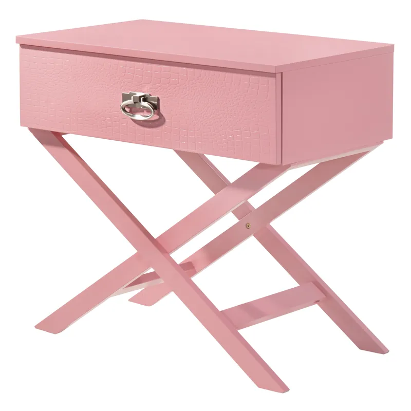 Xavier - G0074-N Nightstand - Pink