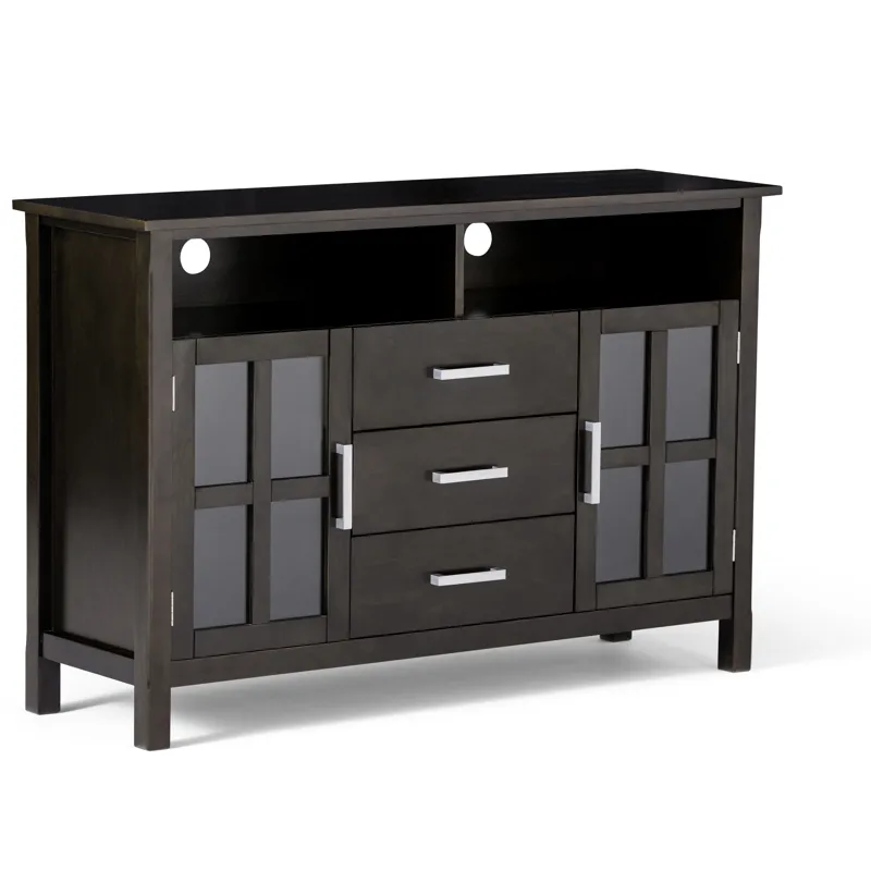 Kitchener - Tall TV Media Stand - Hickory Brown